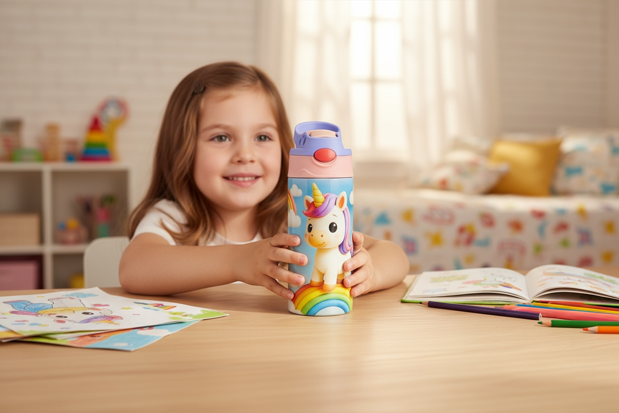 Design your own Girls 120z double wall Stainless steel bottle 304